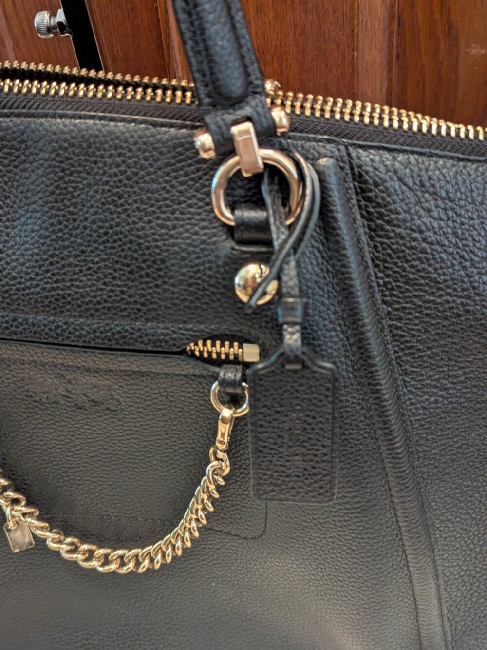 Coach Prairie Chain Satchel EUC Black Pebble Quiet Luxury Old Money Convertible - Picture 16 of 16
